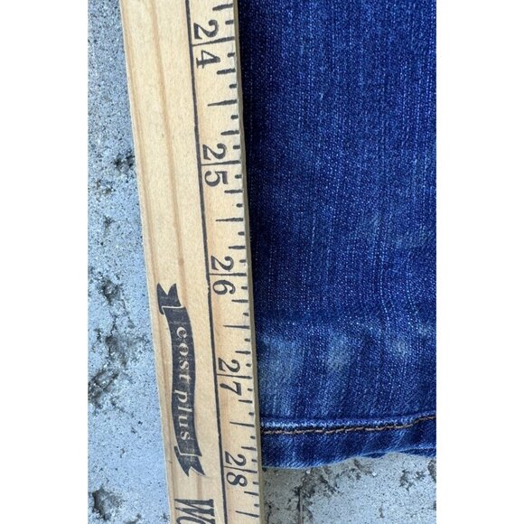 Joes Jeans Women Size 30 Gatsby Jeans Dark Blue Flare 90s Y2k Mid Rise - Picture 4 of 8